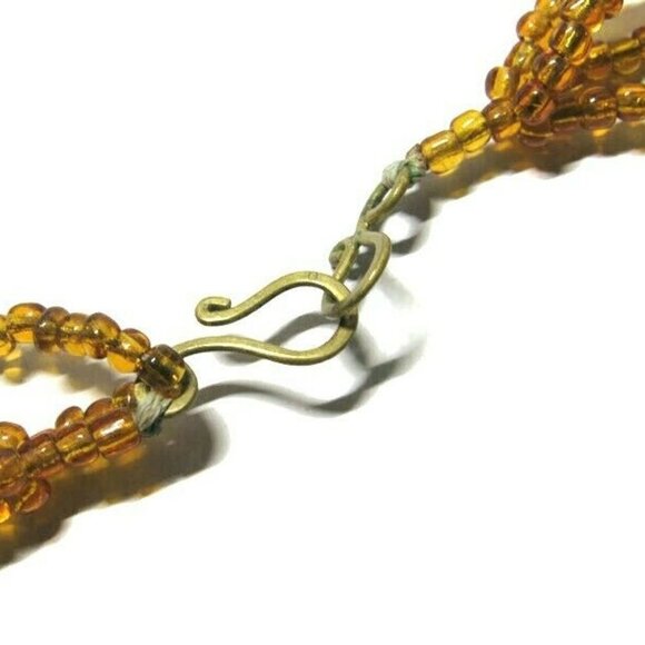 Multi-strand Necklace Boho Hippie Multi-Color Bead - Picture 6 of 6